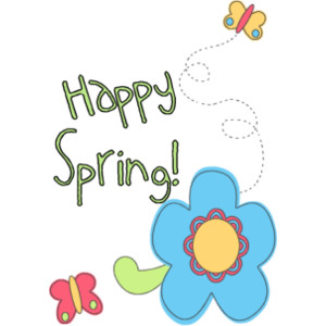 Happy Spring Clip Art Free.