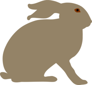 Clip art hares.