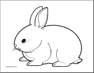 Rabbit black and white bunny clipart black and white.