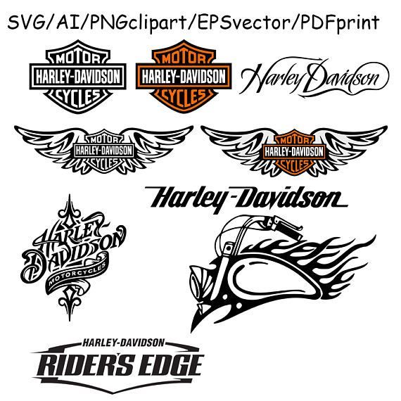 Harley Davidson Logo SVG Harley Davidson Clipart Cut File.