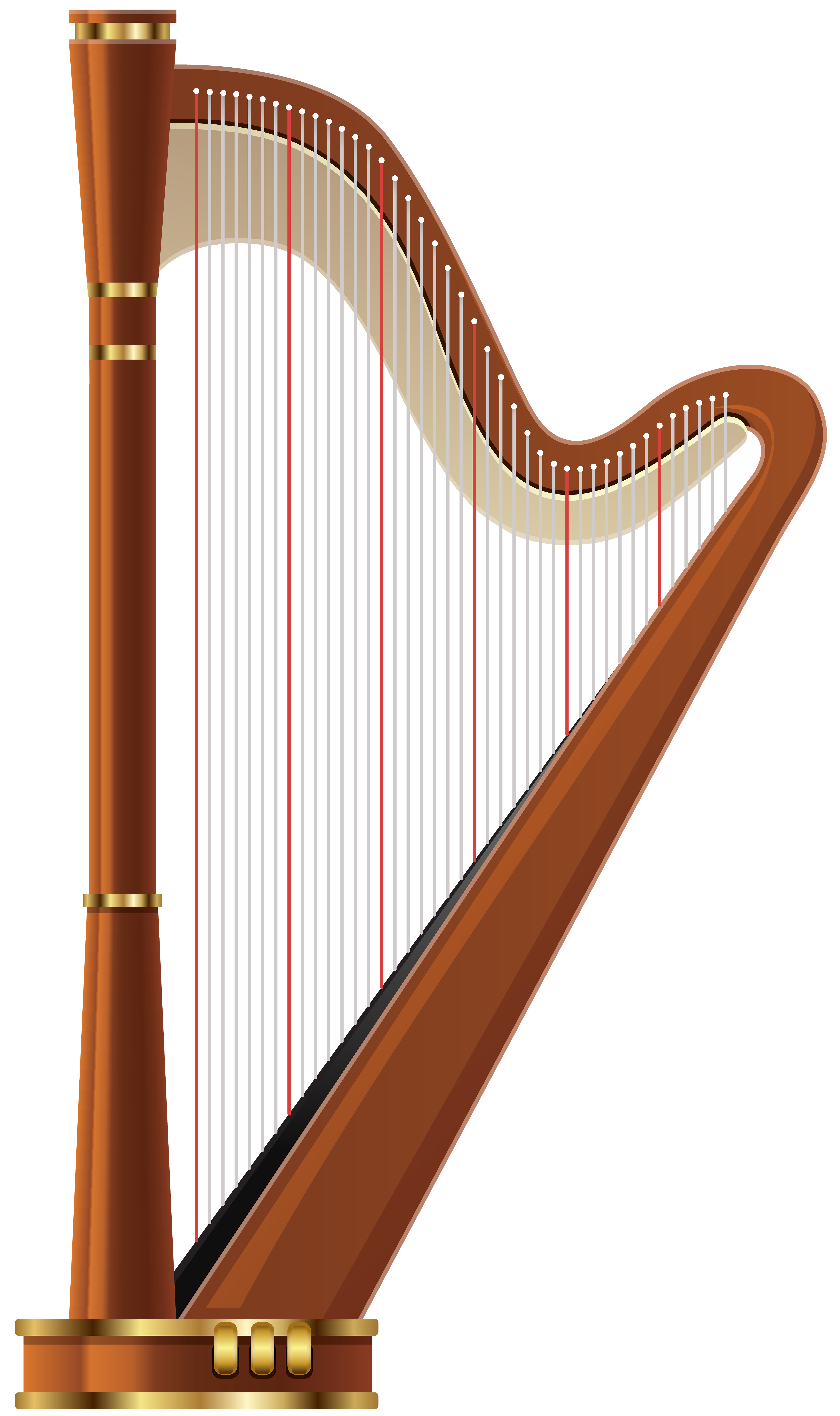 Harp Transparent PNG Clip Art.