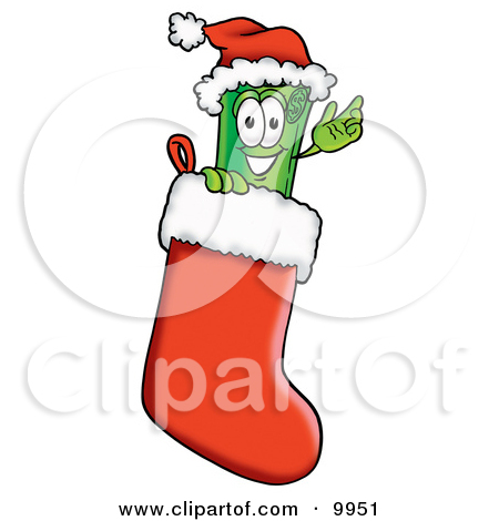 Clipart Picture of a Rolled Money Mascot Cartoon Character Wearing.