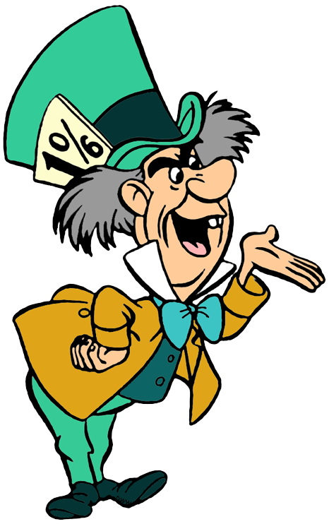 March Hare and Mad Hatter Clip Art Images.
