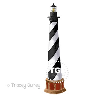 Cape Hatteras Lighthouse Clip Art Printable Tracey Gurley Designs.