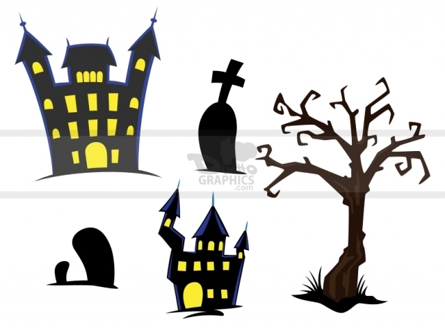 Haunted Castle Clipart.