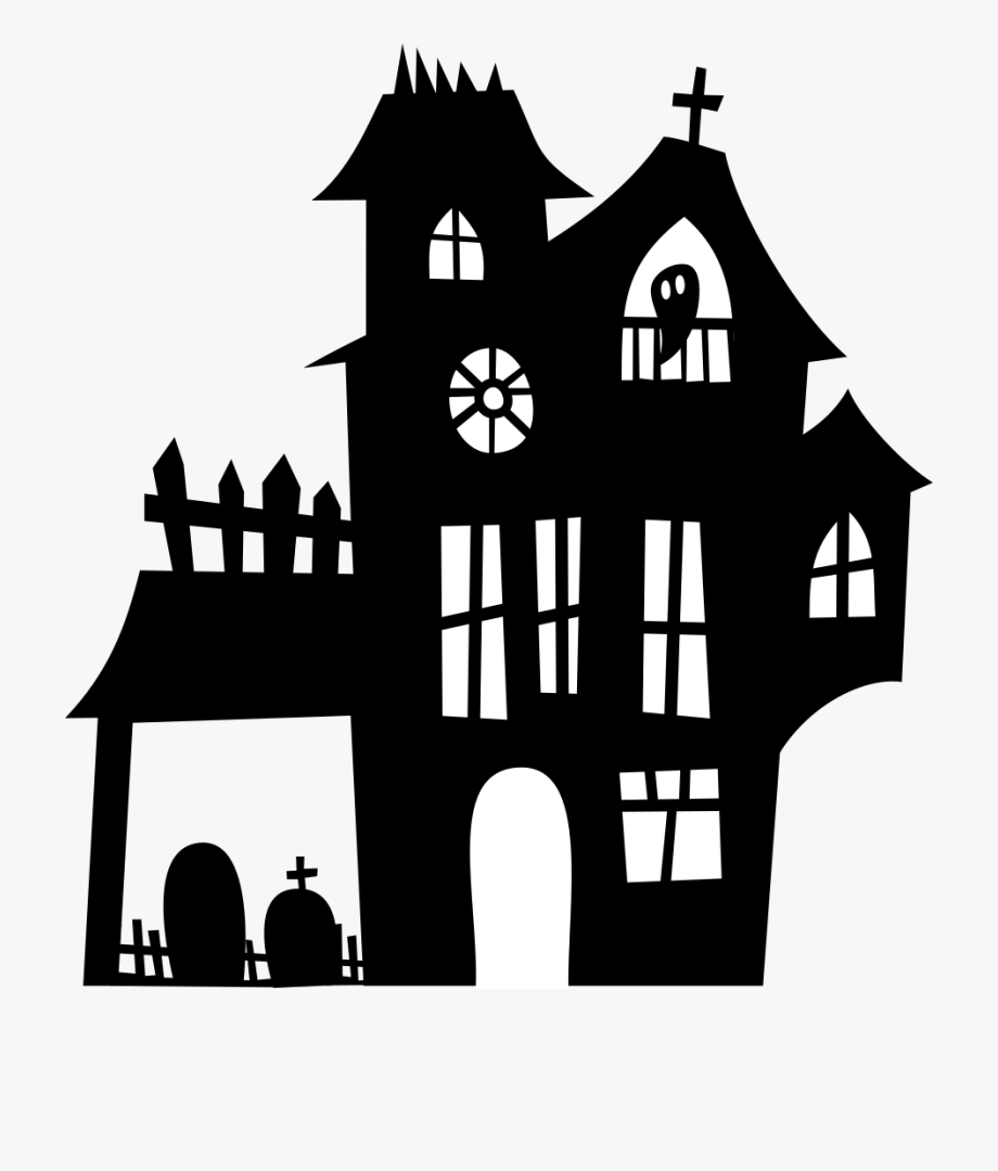 haunted house clipart black and white 10 free Cliparts | Download ...