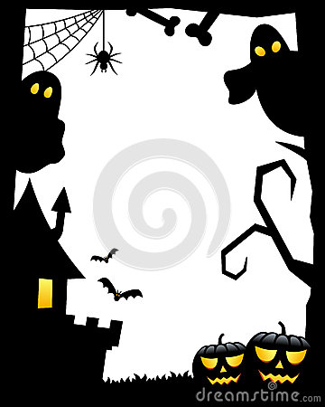 Halloween Border Royalty Free Stock Images.