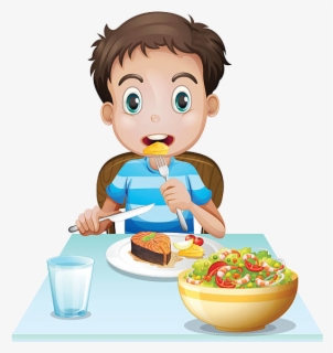 Free Eating Lunch Clip Art with No Background.