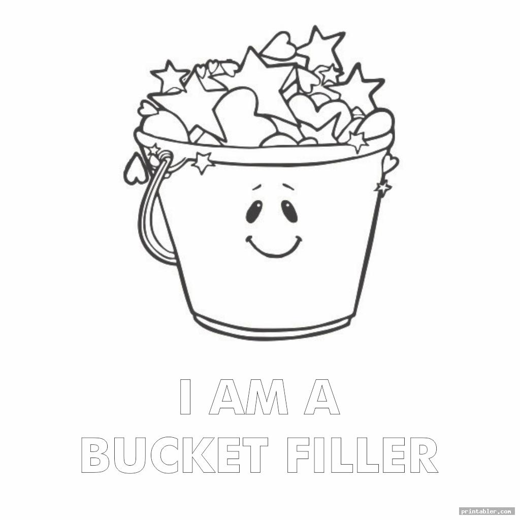 Have You Filled a Bucket Today Coloring Page Printable.