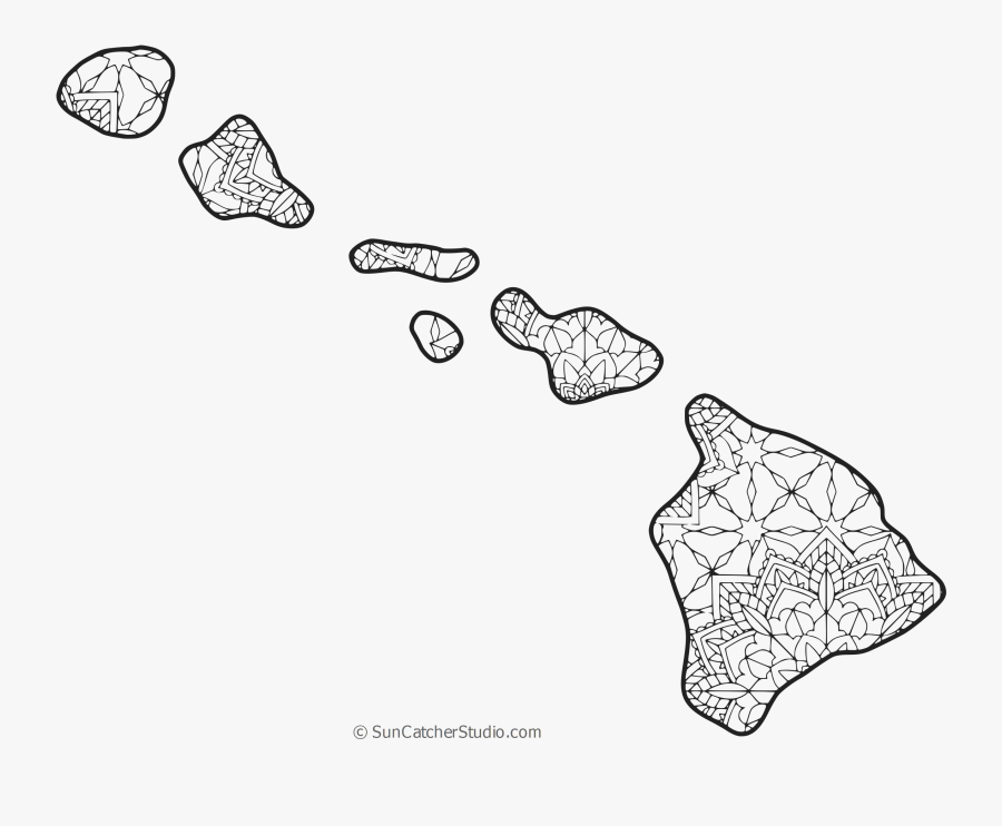 Hawaii Outline Road Map