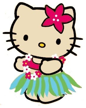 Hawaiian Hello Kitty Clip Art