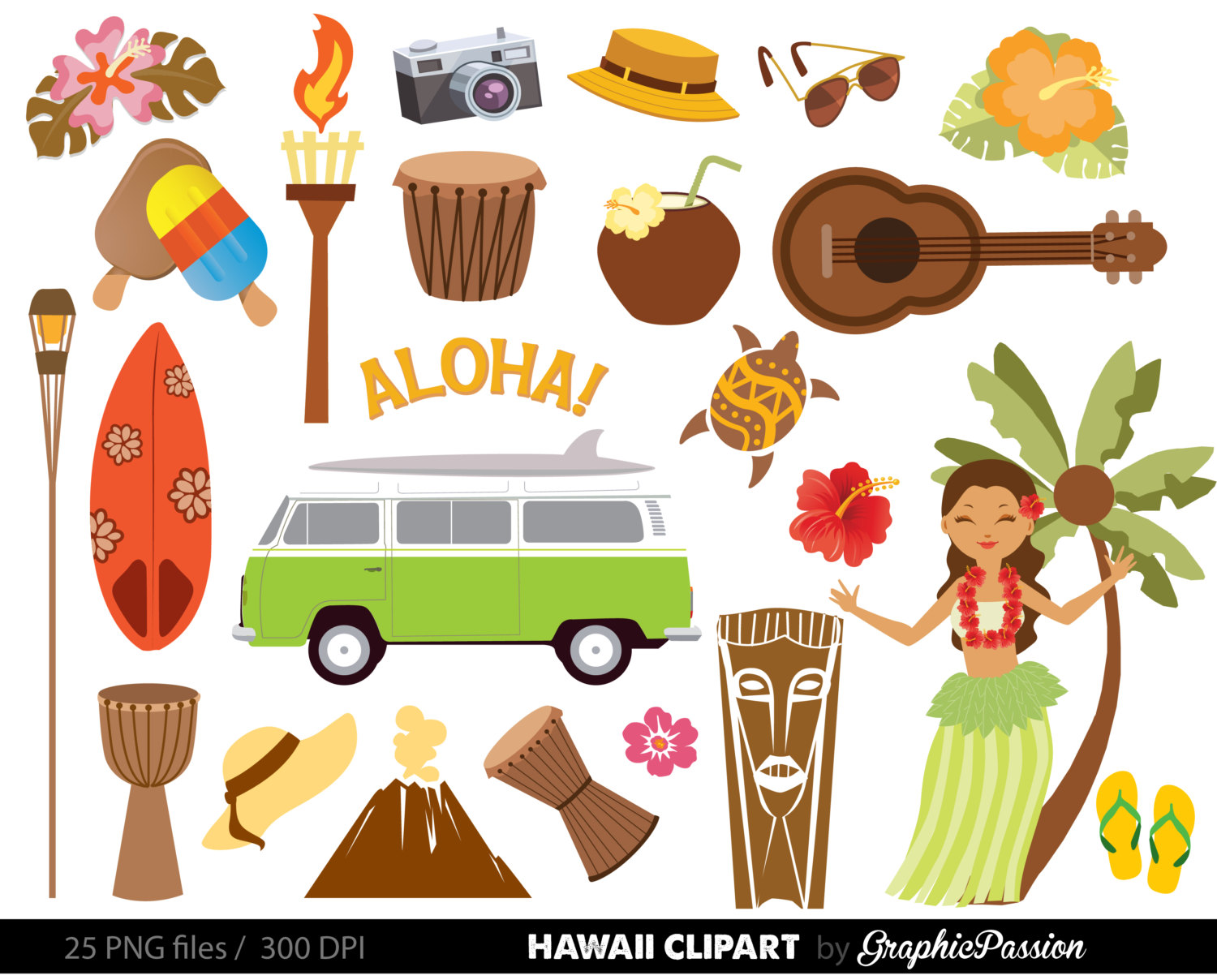 481 Luau free clipart.