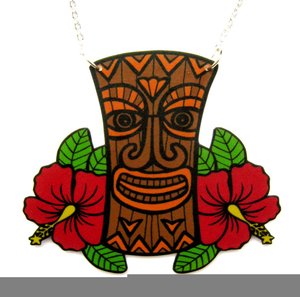 Hawaiian Tiki Clipart.