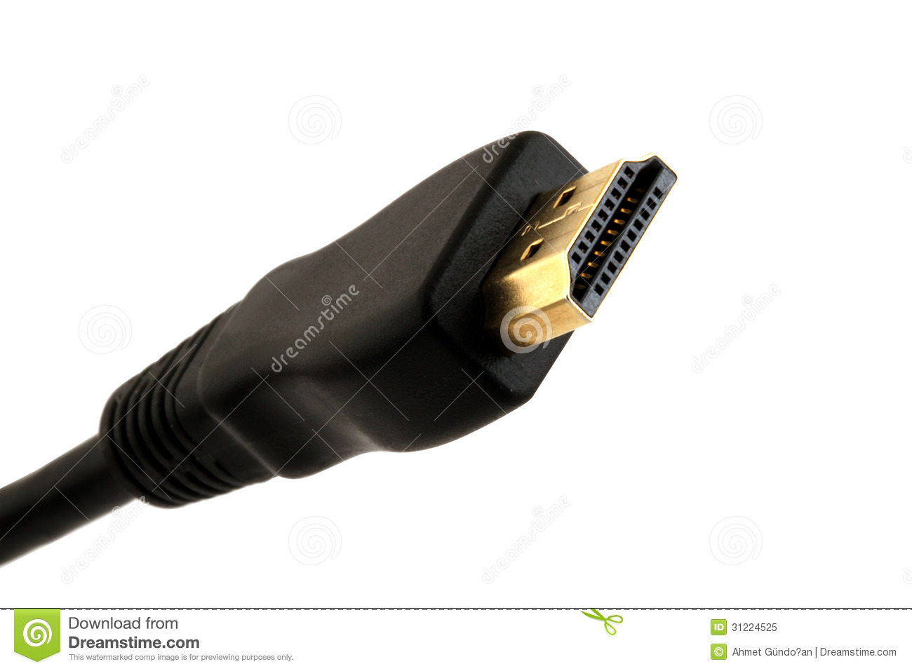 HDMI CABLE Royalty Free Stock Photo.
