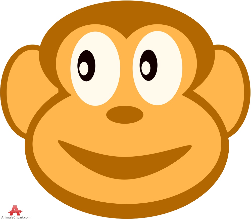 Monkey Head Clipart.