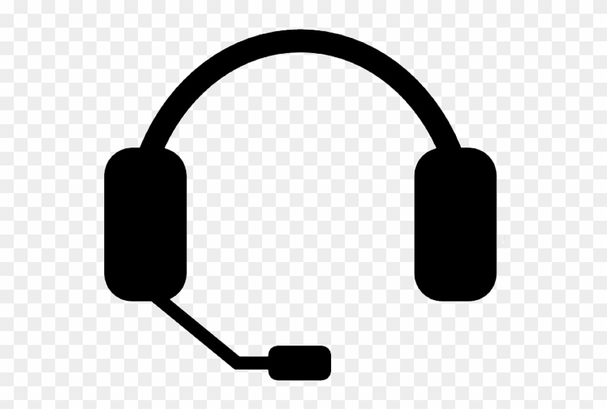 Headphones With Mic Vector Clipart (#3731120).