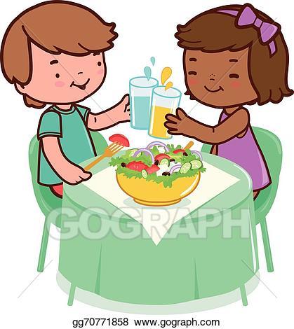 Kids eating healthy foods clipart 3 » Clipart Portal.
