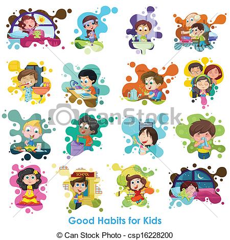 Healthy habits for kids clipart » Clipart Station.