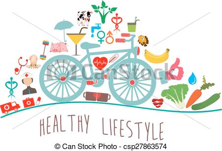 Healthy lifestyle clipart.