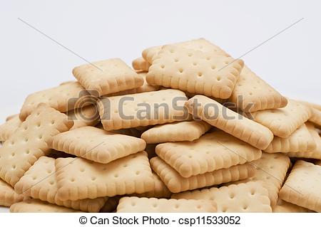 Stock Images of Crackers heaped.