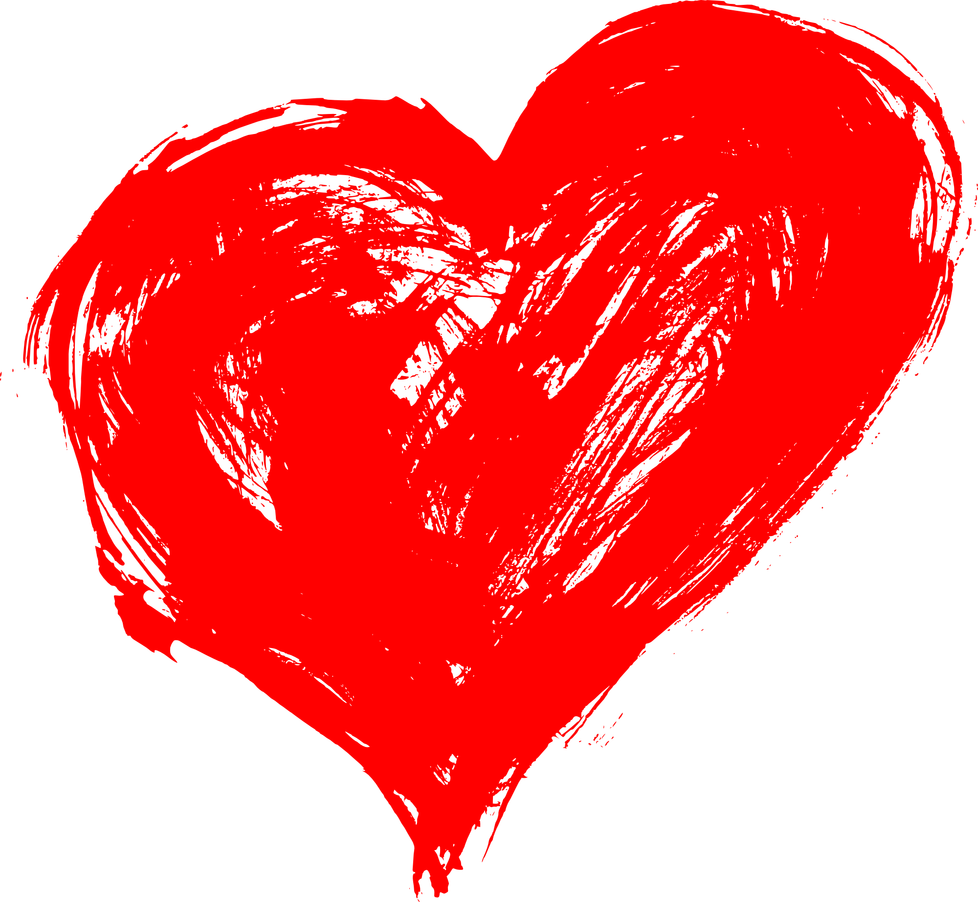 Hand Drawn Heart PNG Transparent.