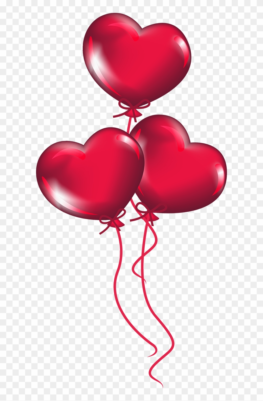 Transparent Heart Balloons Png Clipart.