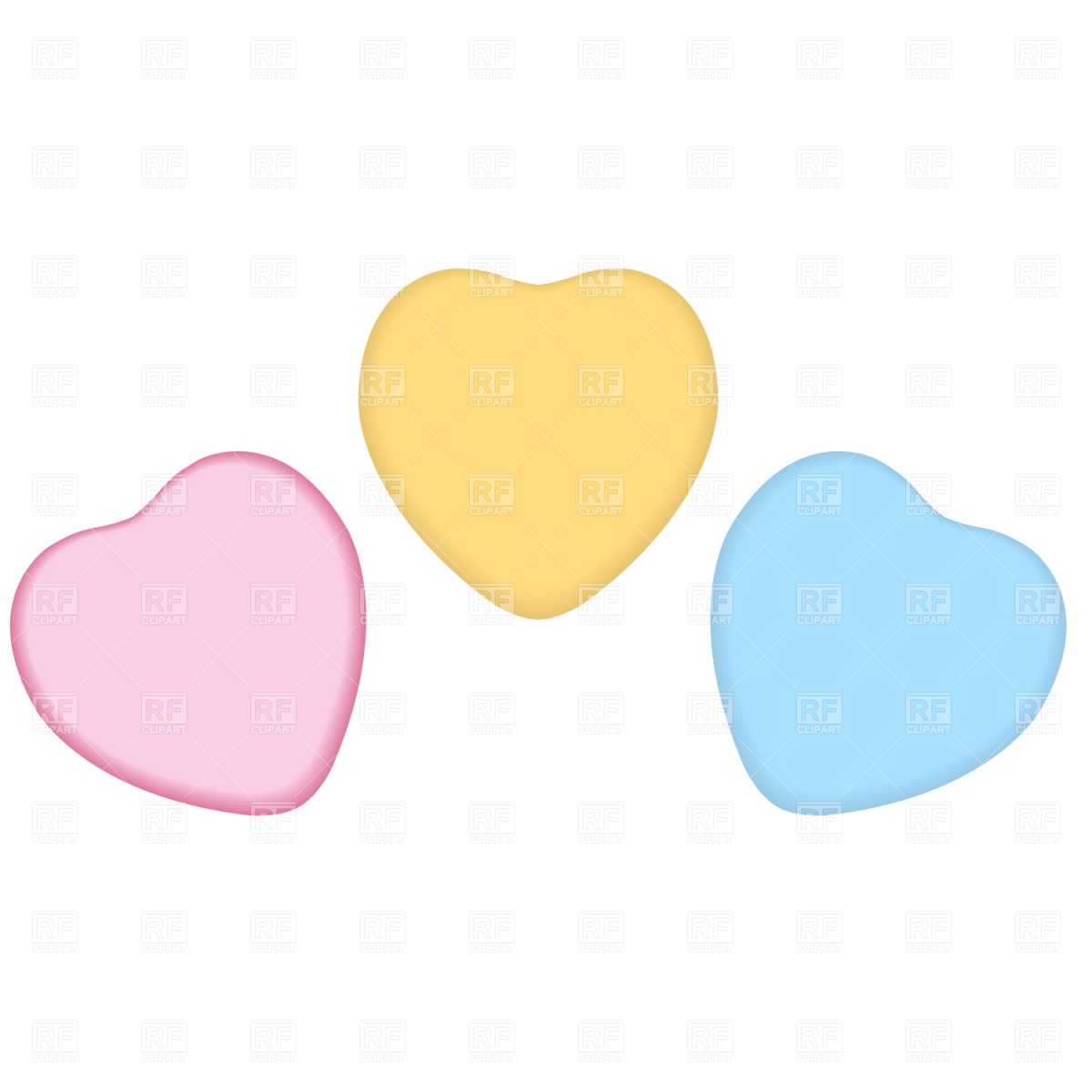 Candy Hearts Clipart.