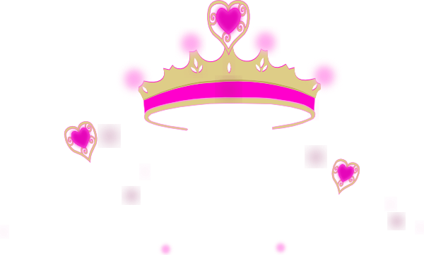 Pink Heart Crown Clip Art at Clker.com.