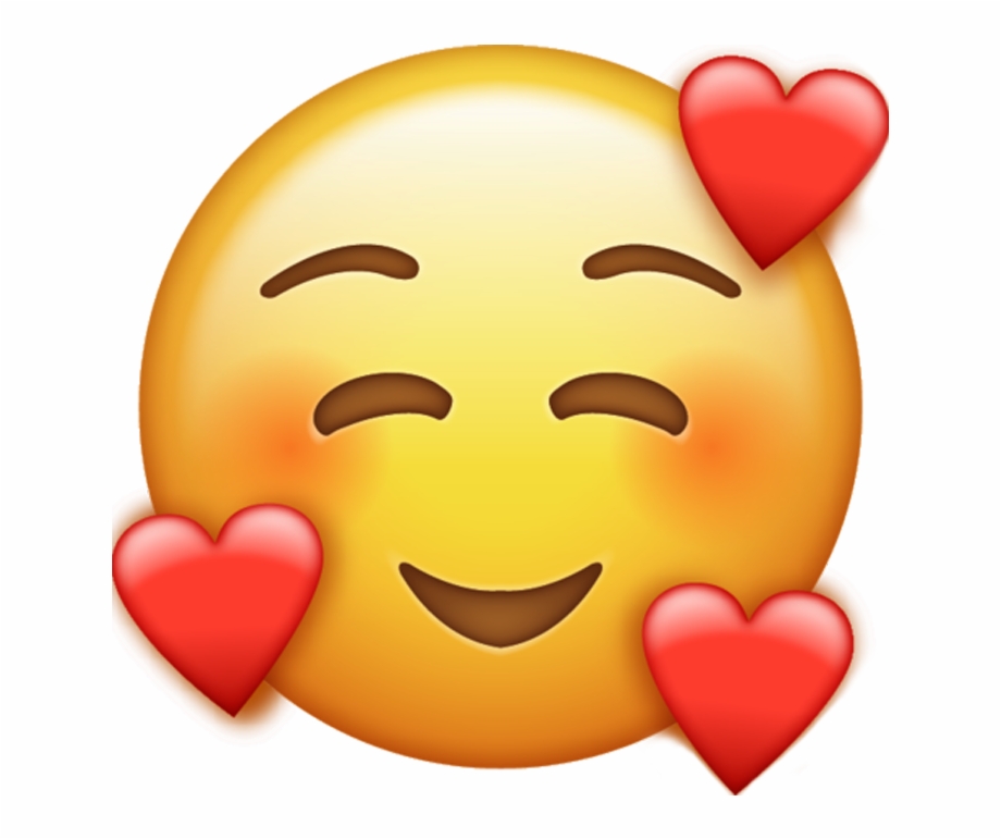 Emoji With Hearts Png.