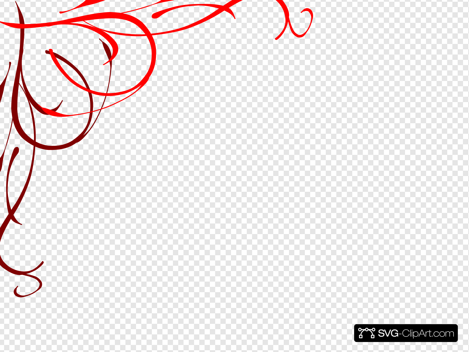 Heart Flourish Red Clip art, Icon and SVG.