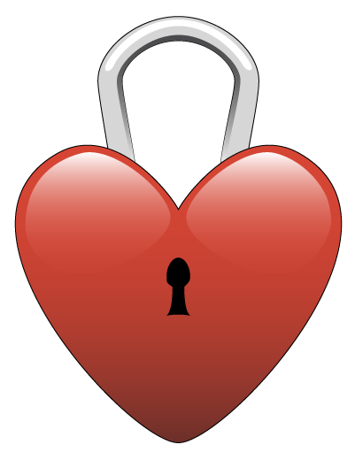 Heart Lock Clipart.