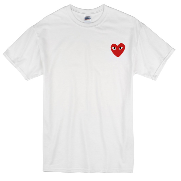 Heart with eyes logo T.