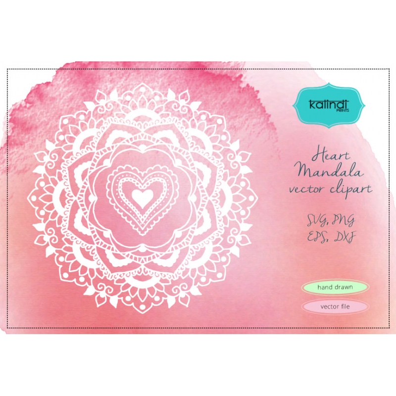 Download heart mandala clipart 20 free Cliparts | Download images ...