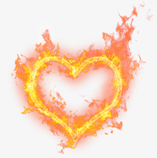 Heart Fire, Heart Clipart, Flame, Brilliant PNG Transparent Image.