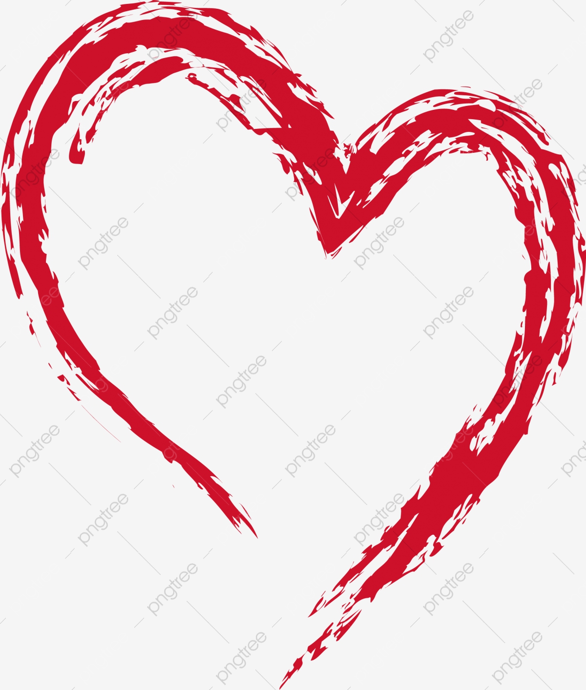 Heart Ink Heart Outline, Ink, Gules, Heart Brush PNG and Vector with.