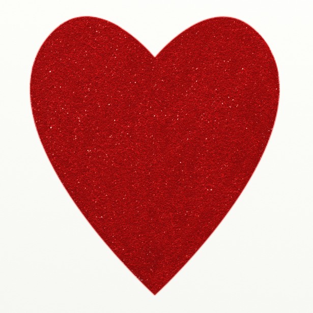 Red Glitter Heart Clipart Free Stock Photo.