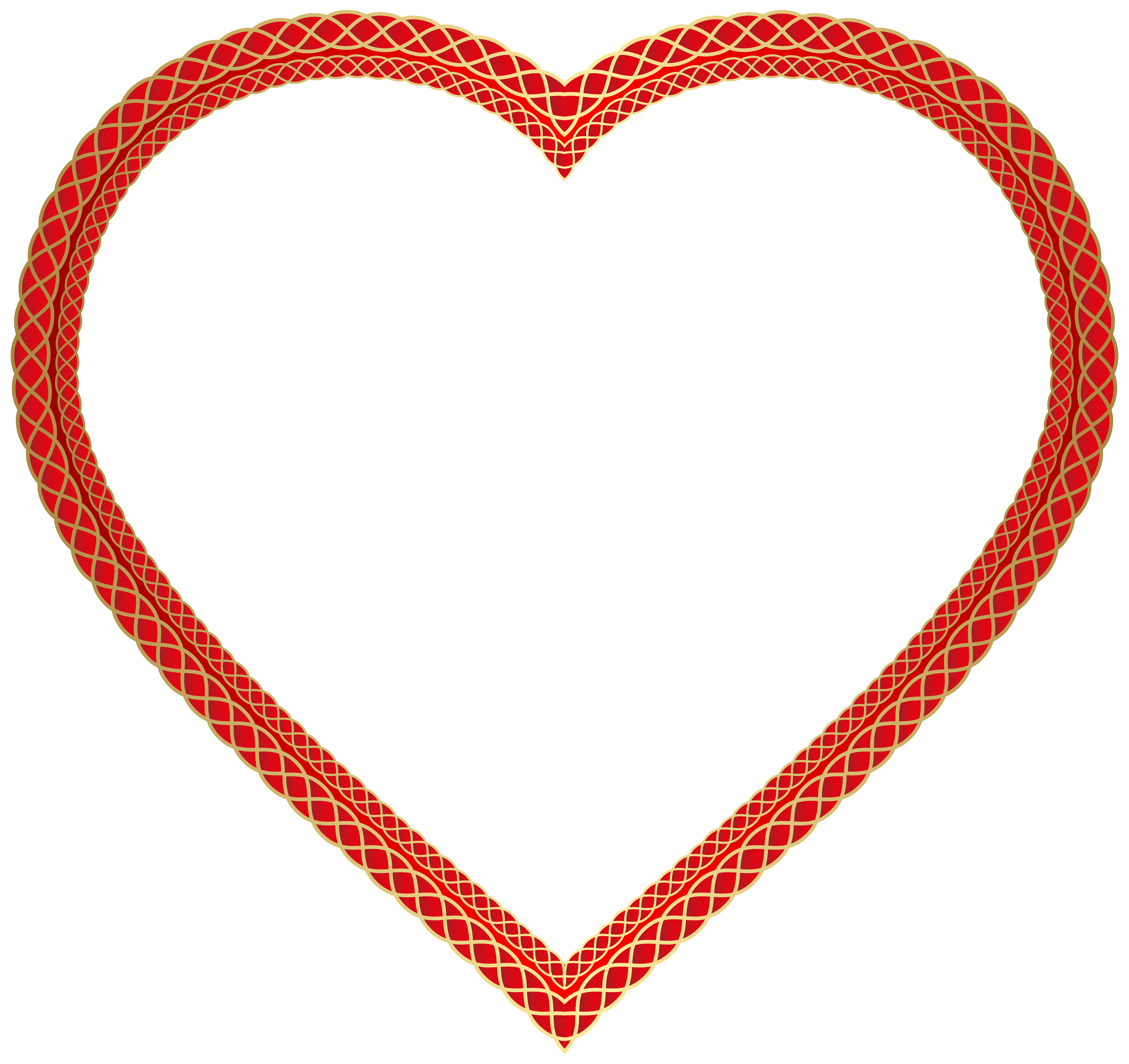 Transparent Heart Shape Clip Art Image.