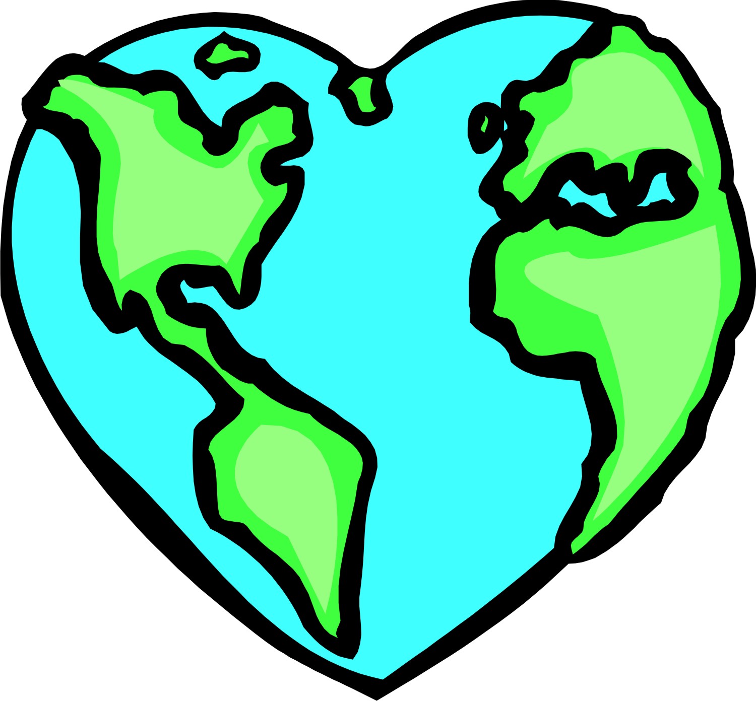 Heart Earth Clipart.