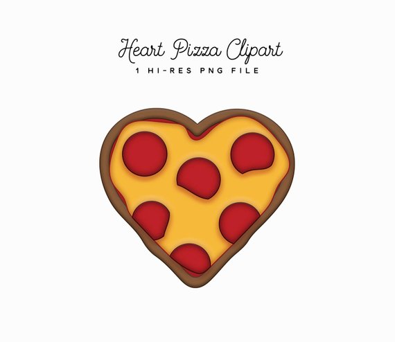 Heart shaped pizza clipart » Clipart Station.
