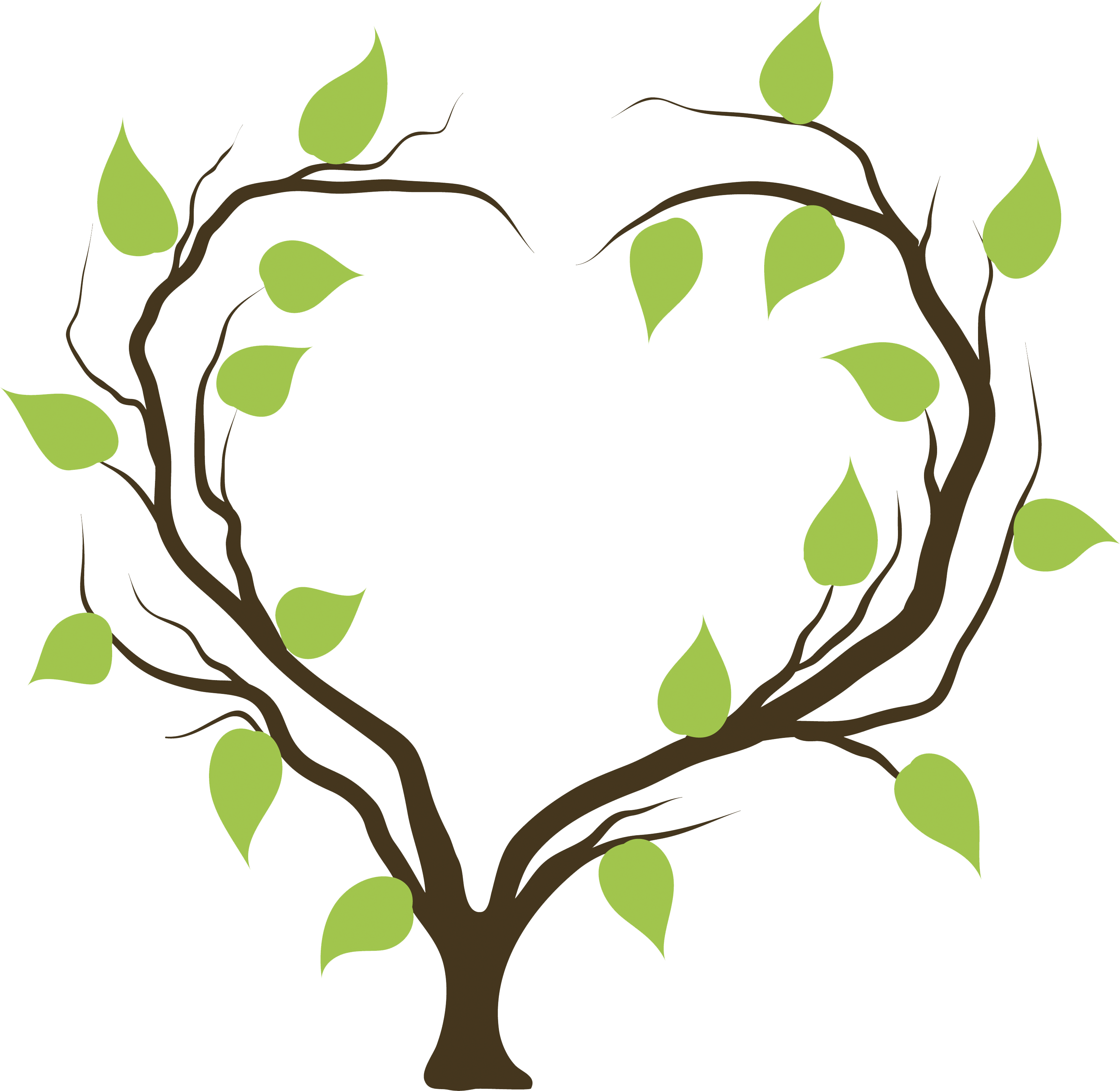 Tree Heart Branch Clip art.
