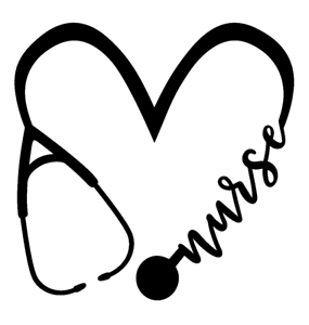 Details about Nurse Heart Stethoscope Vinyl Decal Sticker Home Wall Cup Car  Decor Choice.