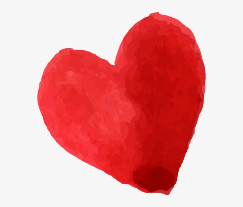 Beautiful Watercolor Heart Stickers By Digital Ruby,.