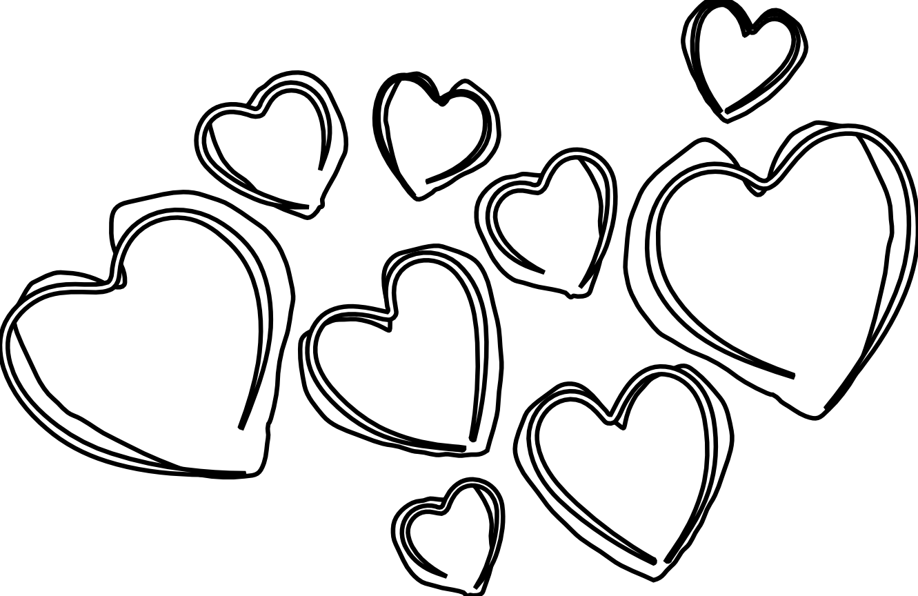 Free Hearts Black And White, Download Free Clip Art, Free.