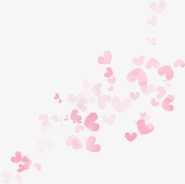 Floating Pink Hearts PNG, Clipart, Floating, Floating Clipart.
