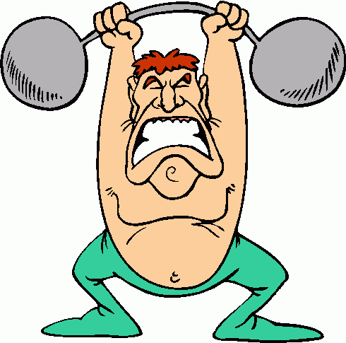 Weight Lifting Clipart.