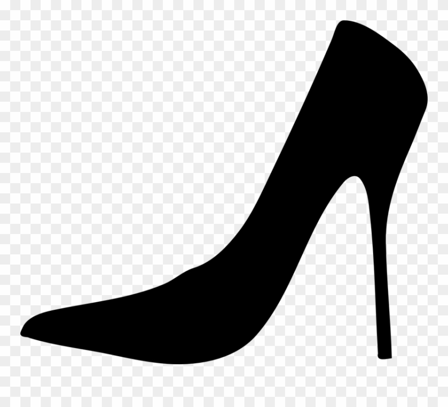 Heels Clipart Black And White.