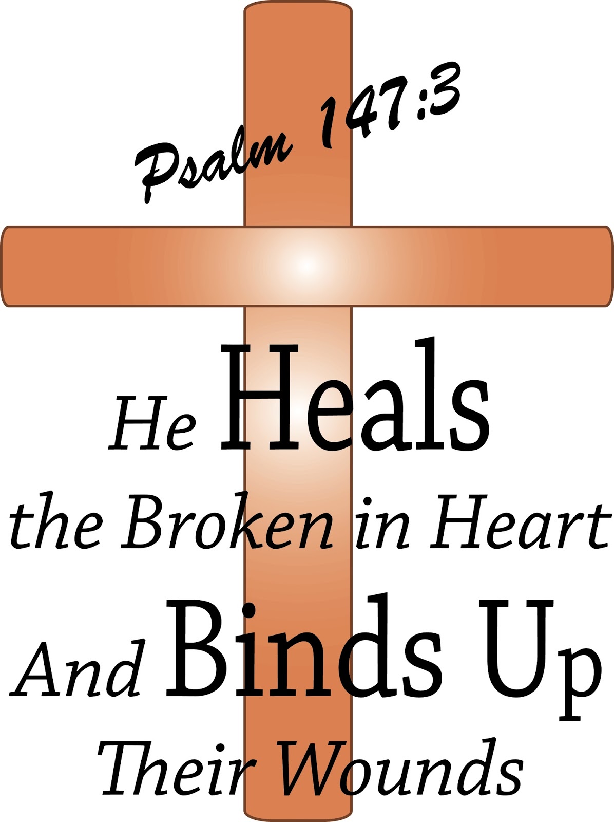 Jesus Healing Clipart With Scripture.
