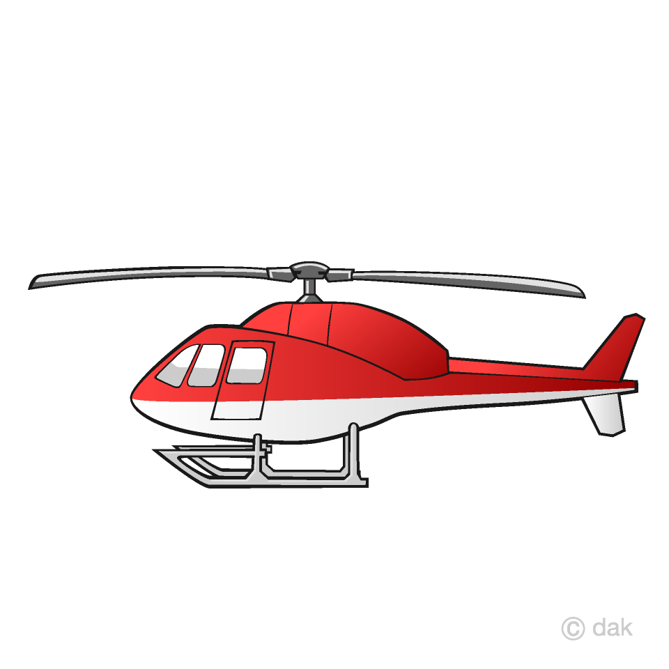 Free Helicopter Clipart Image｜Illustoon.