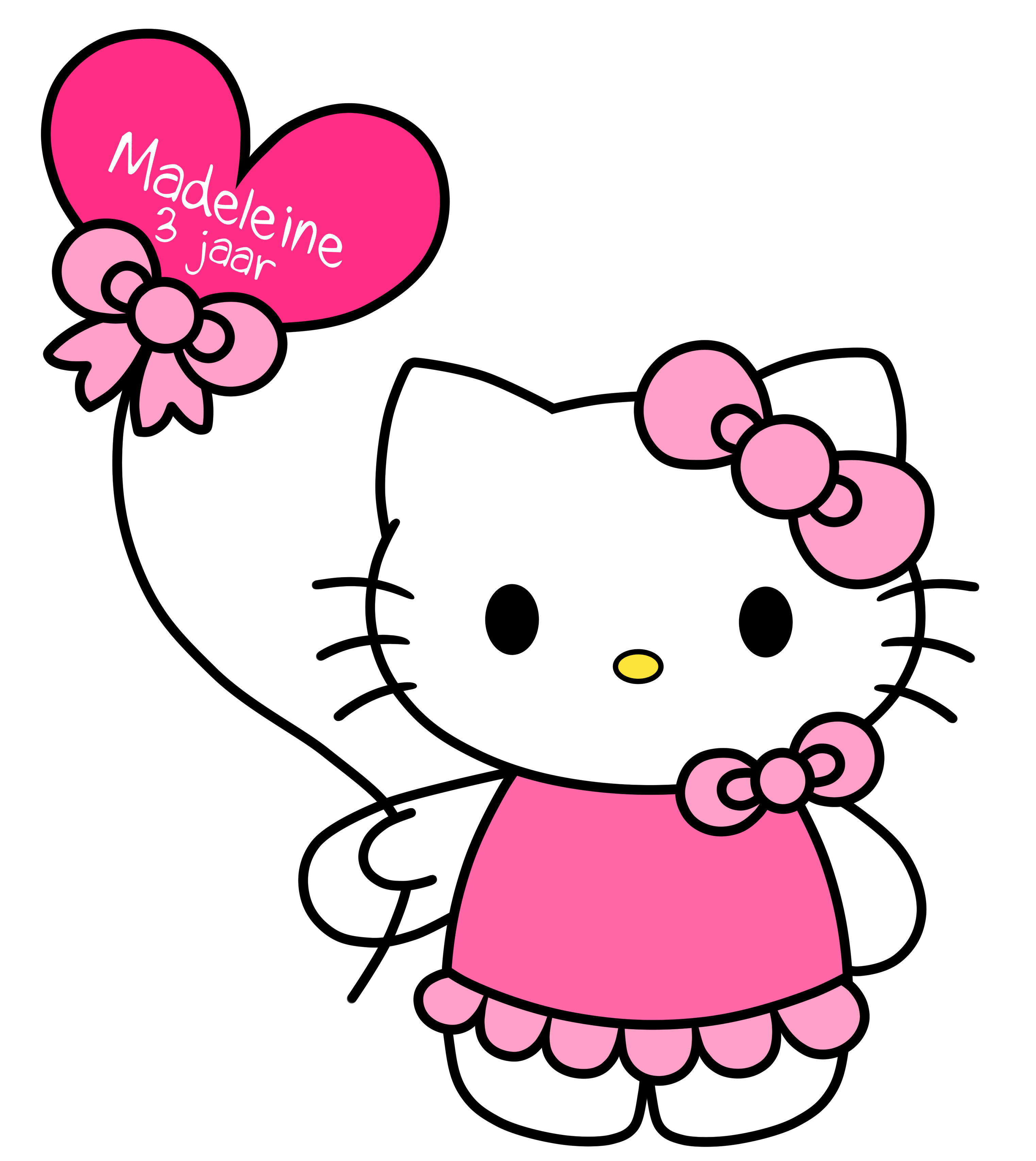 Free Hello Kitty With Balloons Png, Download Free Clip Art.