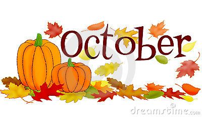 October Month Clipart.